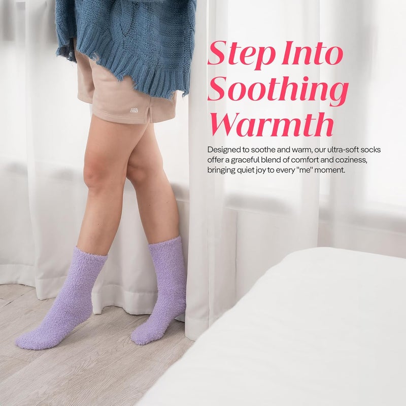 CoolMate Store GLOBAL Fuzzy Socks for Women Valetines Gift Box, Cozy, Soft, Stocking Stuffers, Comfy Cloud-Like Socks for Spa,Home - Image 3